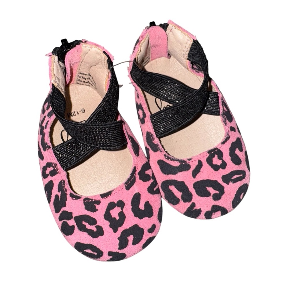 Monkey Feet Pink Leopard Baby Sandals